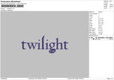 Twilight Txt Embroidery File 6 sizes