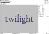 Twilight Txt Embroidery File 6 sizes