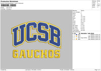 UCSB Embroidery File 4 size