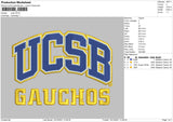 UCSB Embroidery File 4 size