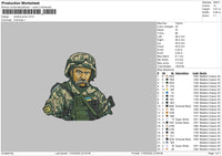 Ukraine Army Embroidery File 4 size