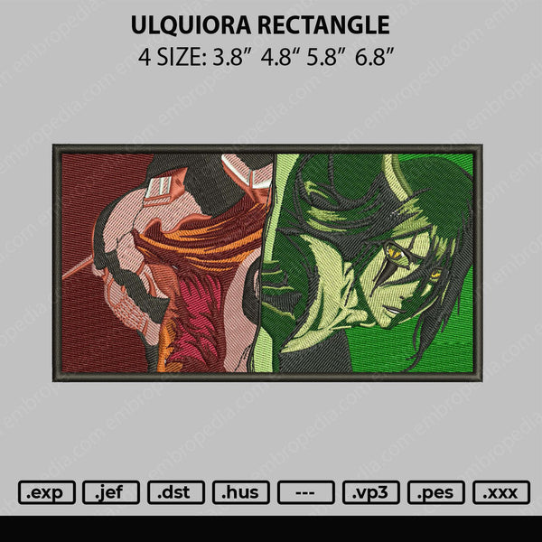 Ulquiorra Embroidery File 4 size