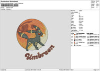 Umbreon01 Embroidery File 6 sizes