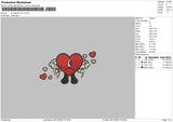 Un Valentin Sin Ti Embroidery File 6 sizes