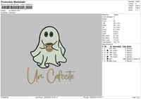 Ghost Cup 02 Embroidery File 6 sizes