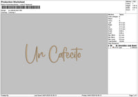 Cafecitotext Embroidery File 6 sizes