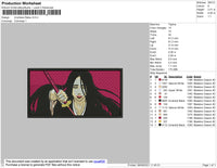 Unohana Retsu Embroidery File 4 size