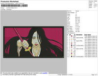 Unohana Retsu Embroidery File 4 size