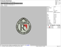 University Of Redlans Embroidery File 4 size