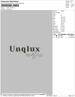 Unqlux Embroidery File 4 size