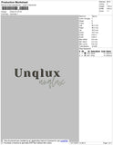 Unqlux Embroidery File 4 size