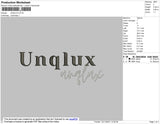 Unqlux Embroidery File 4 size