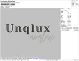 Unqlux Embroidery File 4 size