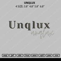 Unqlux Embroidery File 4 size