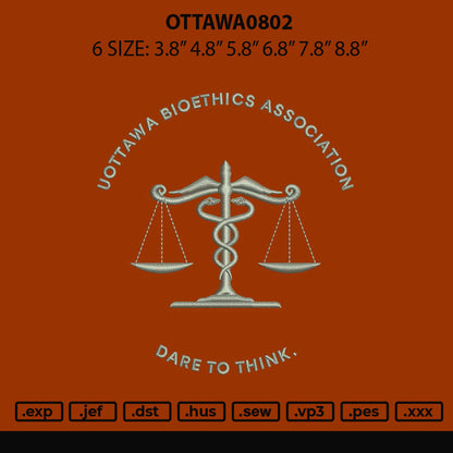 Ottawa0802 Embroidery File 6 sizes