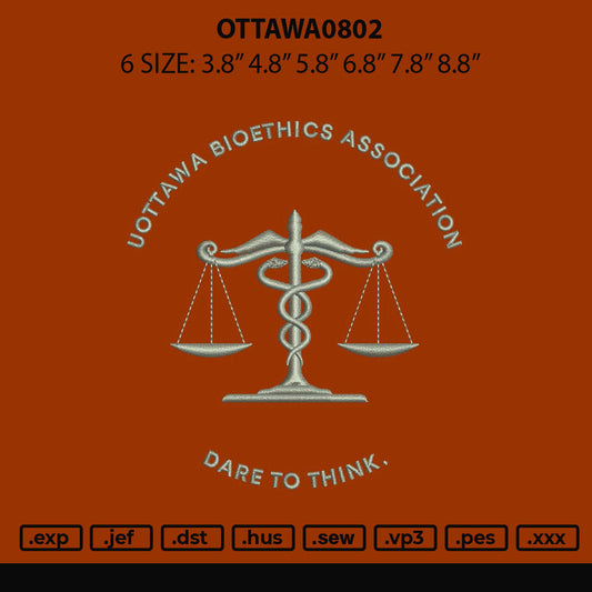 Ottawa0802 Embroidery File 6 sizes