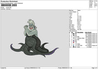 Ursula 01 Embroidery File 6 sizes