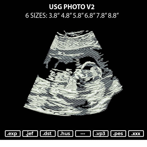 Usg Photo V2 Embroidery File 6 sizes