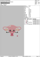 Uteruschibi Embroidery File 6 sizes