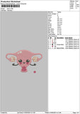 Uteruschibi Embroidery File 6 sizes