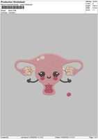 Uteruschibi Embroidery File 6 sizes