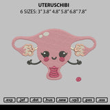 Uteruschibi Embroidery File 6 sizes