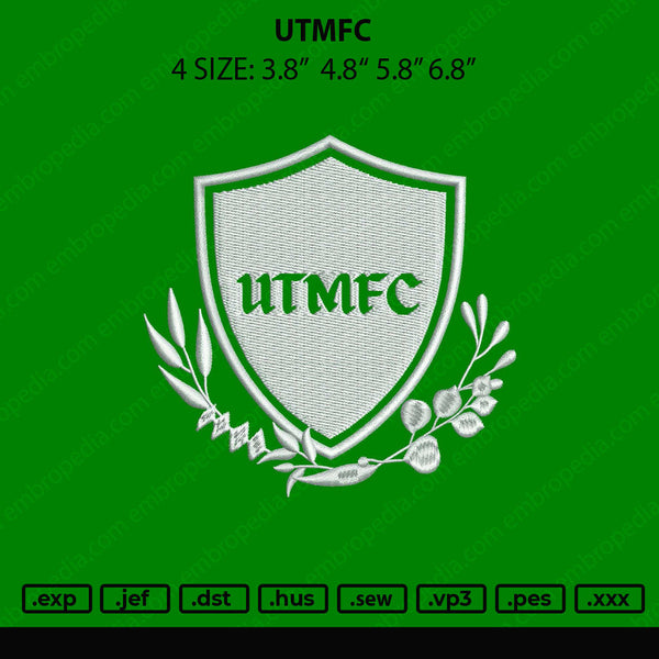 Utmfc Embroidery File 4 size