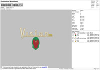 Vision Embroidery File 4 size