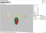 Vision Embroidery File 4 size