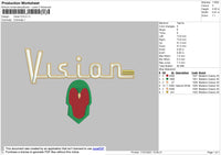 Vision Embroidery File 4 size