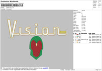 Vision Embroidery File 4 size