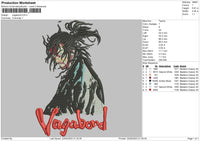 Vagabond Embroidery File 6 sizes