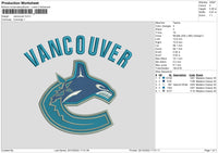 Vancouver Embroidery File 6 sizes