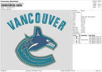 Vancouver Embroidery File 6 sizes