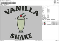 Vanilla Shake Embroidery File 4 size