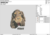 Dog Head 0611 Embroidery File 6 sizes