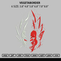 Vegetaborder Embroidery File 6 sizes