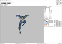 Venom Embroidery File 4 size