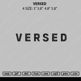 Versed Embroidery File 4 size