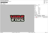 Vibetext Embroidery File 6 sizes