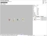 Vibe Embroidery File 4 size