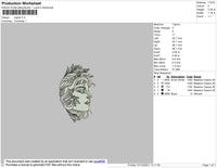 Vignet Embroidery File 4 size