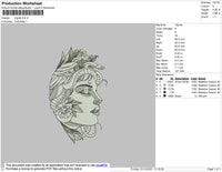 Vignet Embroidery File 4 size