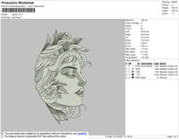 Vignet Embroidery File 4 size