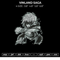 Vinland Saga Embroidery File 4 size