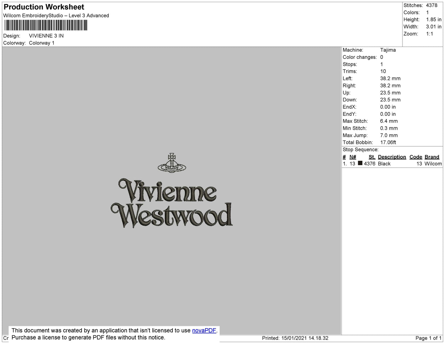 Vvene Wstwd Embroidery File 5 size
