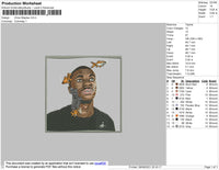 Vince Staples Embroidery File 4 size