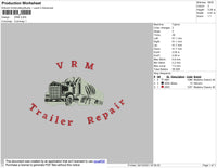 VRM Embroidery File 4 size