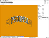 Wisconsin Embroidery File 4 size