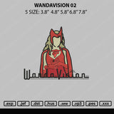 Wandavision 02 Embroidery File 5 sizes